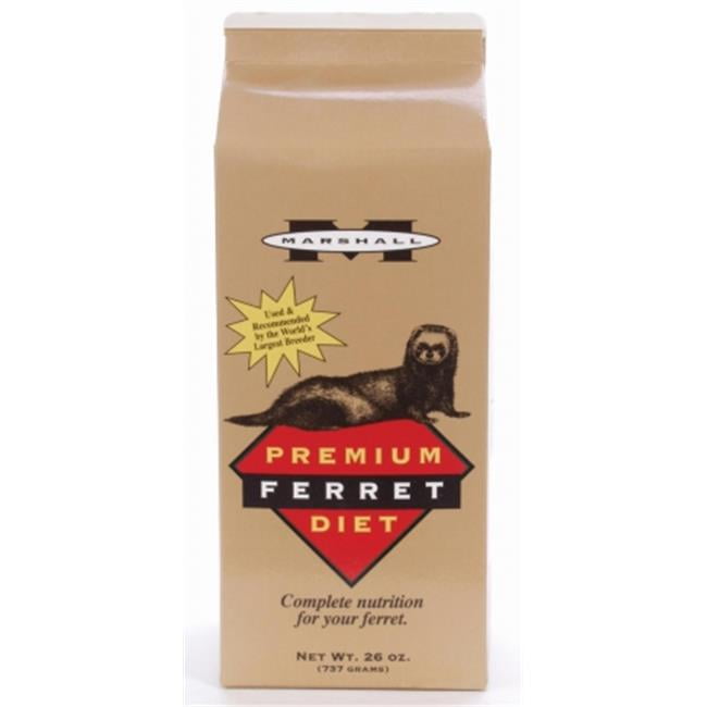 Marshall Pet Prodfood Premium Ferret Diet 26 Ounces FD017