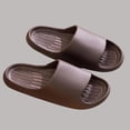 thumbnail image 6 of Men's Slippers Slip-on Flat Heel Non-Slip Shower Slides Mens Comfortable Soft Thickened Soled Indoor Outdoor Walking Sandals, 6 of 9