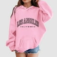 thumbnail image 2 of Gubotare Baby Hoodie Girls Kids Hoodies Girls with Pocket Letter Graphic Print Hoodie Long Sleeve Sweatshirt Pullovers Size 18 24 Months (Pink,18-24 Months), 2 of 5