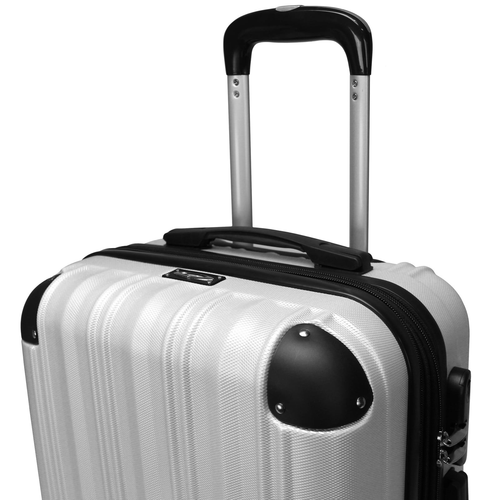 CalBags Kemyer Quest 2-Piece Hardside Lightweight Expandable Spinner Suitcase Luggage Set - Silver (20 & 25)