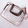 thumbnail image 1 of Bolsa de cosméticos transparente de PVC, bolsa de lavado impermeable, bolsa de almacenamiento de viaje portátil, bolsa de lavado, 1 of 2