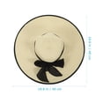 thumbnail image 2 of KAKOWELY Sombrero de playa plegable de verano, delicado sombrero de playa de ala ancha, gran sombrilla para mujer, 2 of 4