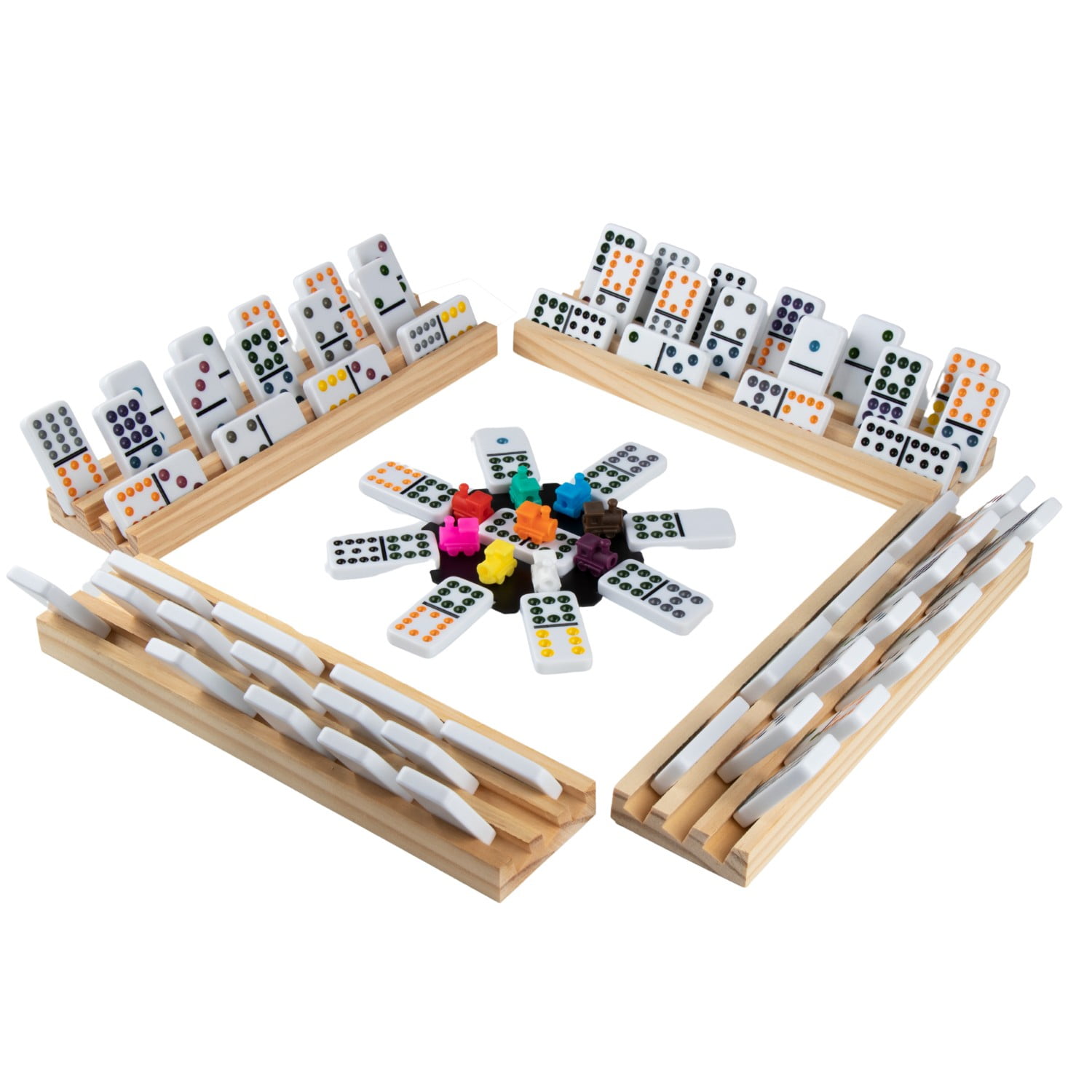 Tradeopia Mexican Train Dominoes Set Double 12 With 91 Tiles