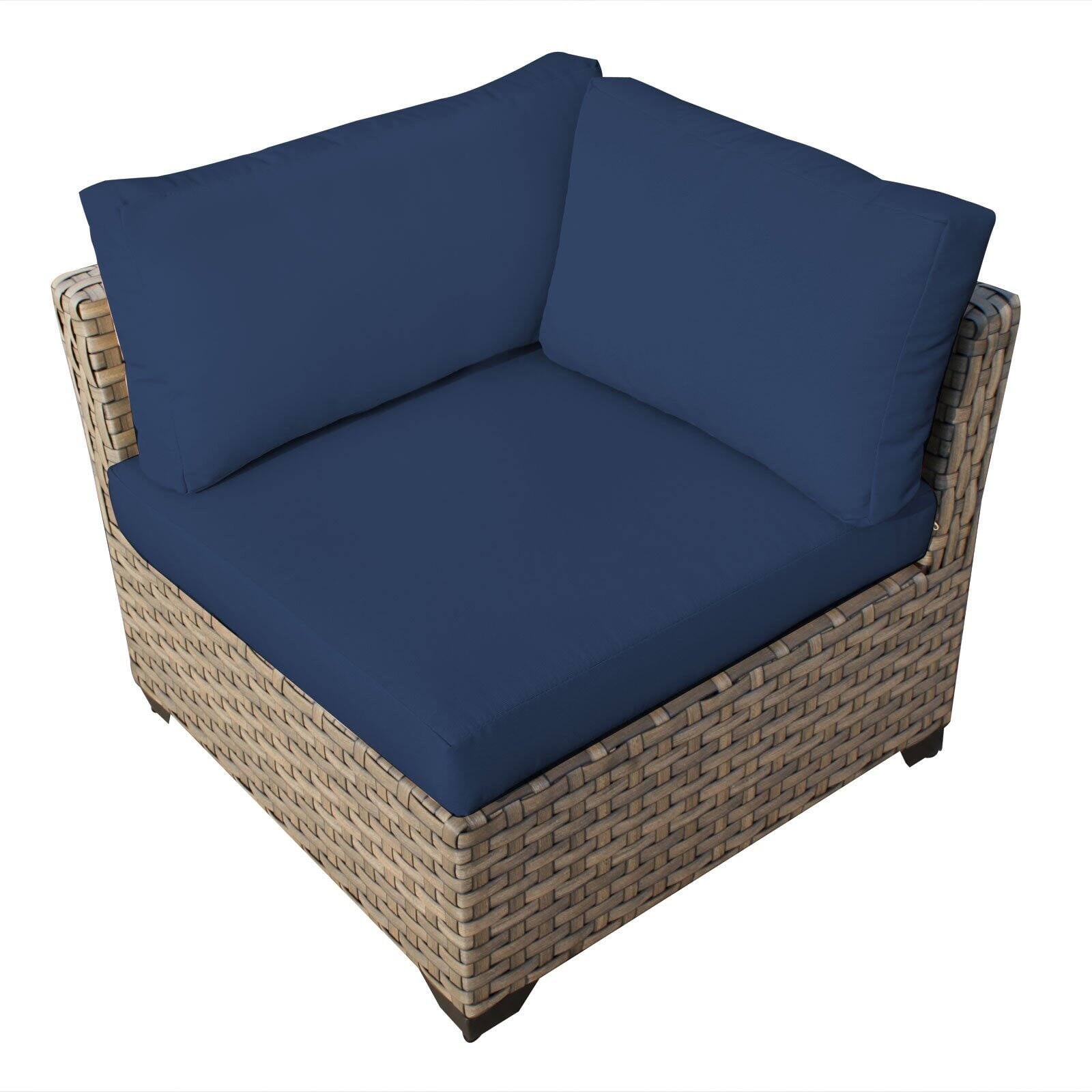 TK Classics Monterey Outdoor Corner Chair with 2 Sets of Cushion Covers