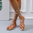thumbnail image 1 of Sandalias planas Correa Estampado de leopardo Casual Zapatillas de mujer Wmkox8yii ytu6152, 1 of 7