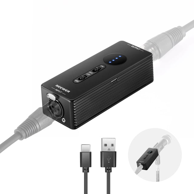 Fuente de Alimentación Phantom Portátil NEEWER PP1 48V/12V USB-C