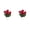 Red*2, variant on 1 Pc Artificial Red Geranium Flowers Bush, 13.7" Silk Fake Floral Stems with Anti-Fading Autumn Leaves for Window Box Front Porch Decor