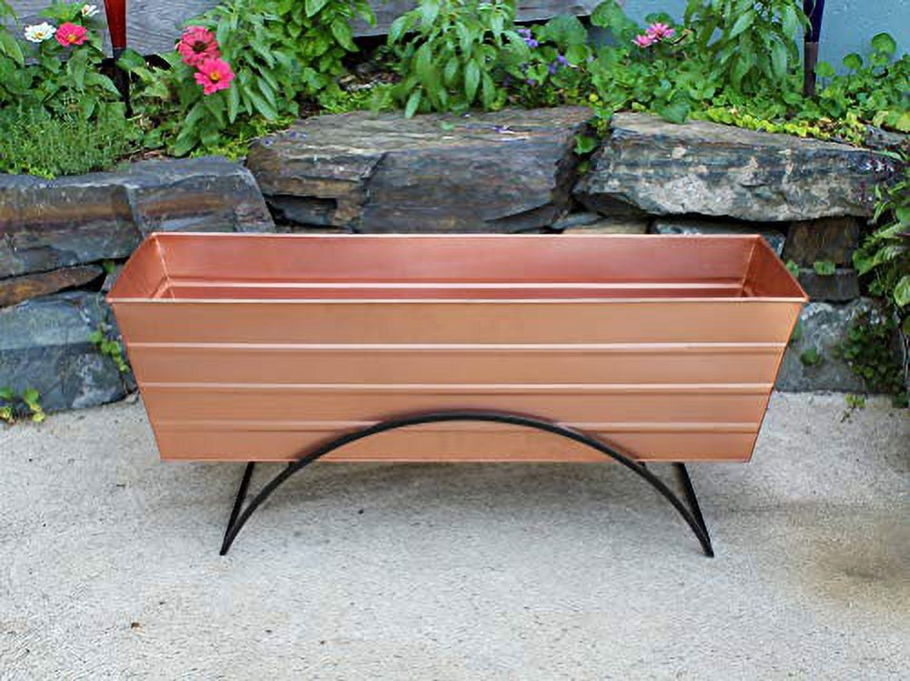 Achla C-21C-S Odette Stand with Flower Box, Copper - Large