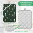 thumbnail image 6 of Yayeee Pot Holders Kitchen Heat Resistant with Pocket 7"x9.8" Cotton Oven Cooking Hot Pads, Dark Green Plants, 6 of 7