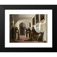 thumbnail image 2 of Eugène Delacroix 18x15 Black Modern Framed Museum Art Print Titled - Christopher Columbus and His Son at La Rabida (1838), 2 of 5