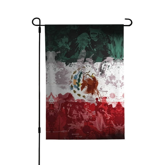 Mexico-Mexican-Flag House Flag Double Side Garden Flag For Outside Room House Yard Indoor 28" X 40"