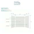 thumbnail image 5 of Transolid EWK606072-39 Expressions 60" W X 60" D X 72" H Three Panel Shower Wall Kit -, 5 of 6