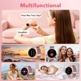 thumbnail image 5 of Smart Watch for Women, 1.27" HD Thin Face Smartwatch Compatible with iPhone/Android (Answer/Make Calls), IP68 Waterproof, 100+ Sport Modes Fitness Tracker with 2 Bands, 5 of 7