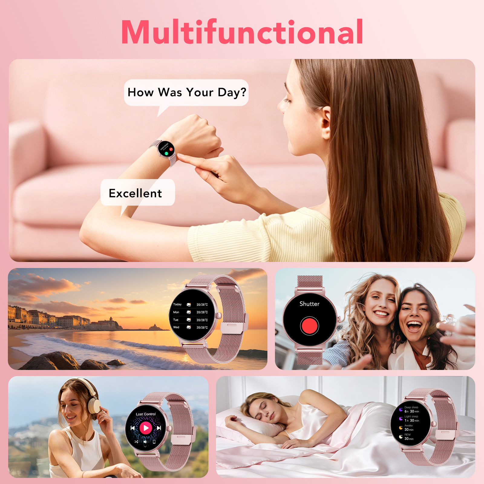 VAMOUT Smart Watch for Women, 1.27" HD with Bluetooth Calling photo 5