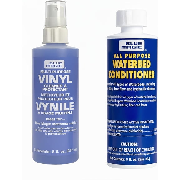 Blue Magic Waterbed Maintenance Kit – Includes All-Purpose Waterbed Treatment and Multi-Purpose Vinyl Cleaner