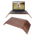 thumbnail image 4 of para Samdi Soporte de madera para monitor de computadora Soporte universal para iMac PC Notebook Nogal negro, 4 of 5