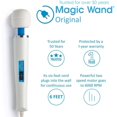 thumbnail image 2 of Back Massager - Handheld and Powerful Wand - 8 Speeds 20 Patterns - Magic Recovery Effect for Women and Men, Body, Neck, Back & ShouldersChristmas and Halloween gifts, 2 of 6