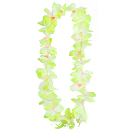 Flashing Blinking Light Up Hawaiian Flower Luau Party Fabric Lei, 36"