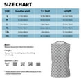thumbnail image 6 of Haiem Men's Gray Plaid Print Tank Tops Summer Sleeveless Cut Off Workout T-Shirts Fitness Vest Athletic Undershirts-Large, 6 of 8