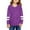 Purple, variant on Girls Boys Long Sleeve Shirts Collar Print Kids Comfy Tee Shirt Toddler Thermal Shirt for Teen Boys 10-11 Years