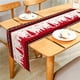thumbnail image 1 of Christmas Reindeers Santa Red Black Buffalo Check Decorative Table Runner for Home Dining Table Festival Party Multiple Size, 1 of 4