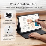Restored TCL NXTPAPER 11 Plus Android Tablet, 11.5 120Hz 2.2K Drawing Pad & Digital Notebook, 4096-Level Stylus & Flip Case Included, NXTPAPER 4.0 Display, 8+8GB RAM, 256GB Storage