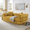 Yellow, variant on Jopath 78" Convertible Sofa Bed with Fixed-Shape Frame and Removable Armrests,Futon Boneless Couch Lounge Loveseat with 2 Pillows,Folding Mattress Couch for Living Room,No Assembly Needed,Yellow