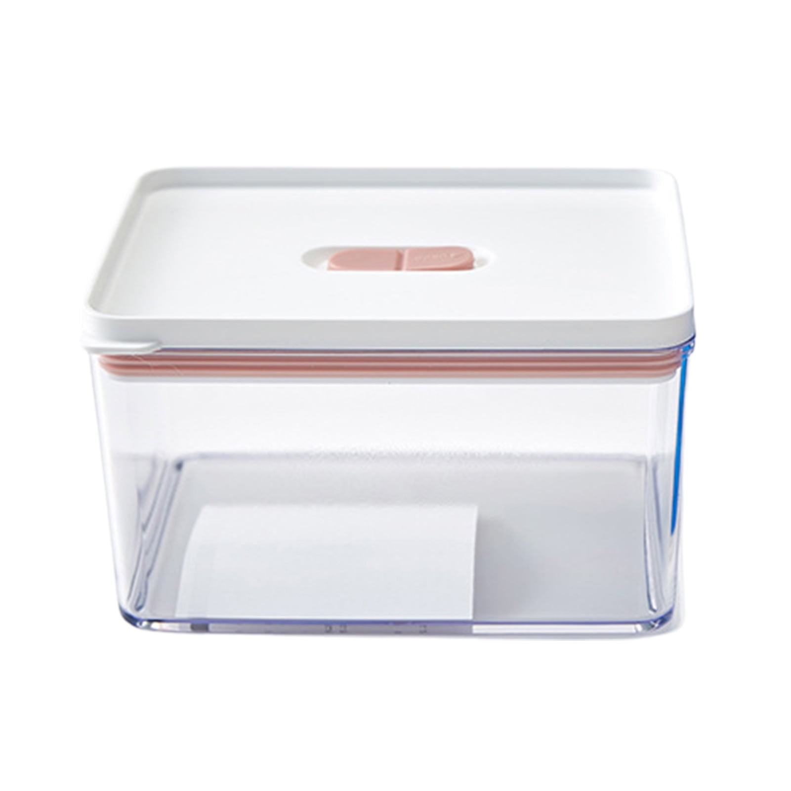 Storage Box with Lid Large Capacity Plastic Food Grade Container, Visible  Design, Refrigerator Accessories for Food Storage