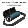 thumbnail image 4 of Cateissary Cierre de cremallera Altavoz ajustable compatible con Bluetooth Bolsas de viaje de nailon EVA Caja de sonido inalámbrica Estuche de Cables de audio/vídeo, 4 of 6