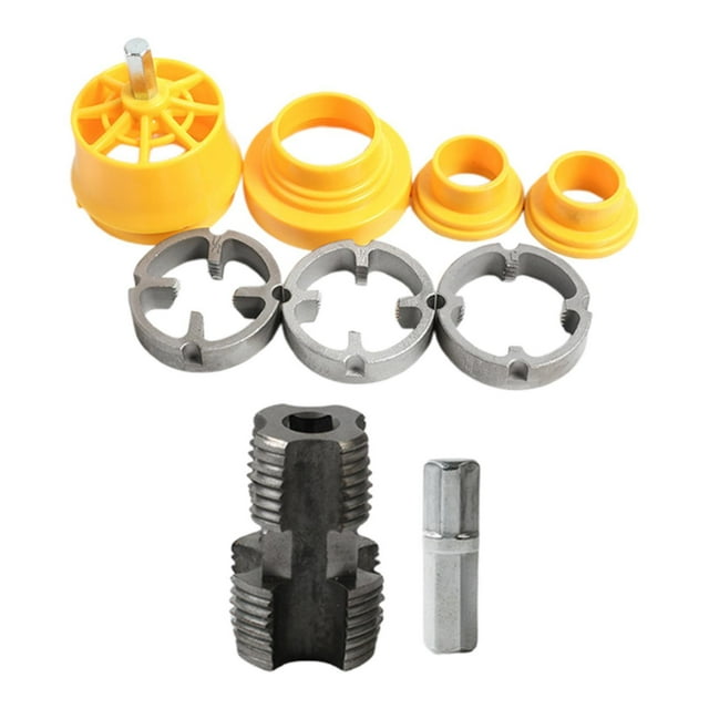 koolsoo Pipe Threader Set 1/2 in 3/4 in Plumbing Tool Professional Thread Maker Tool With Pipe Threader