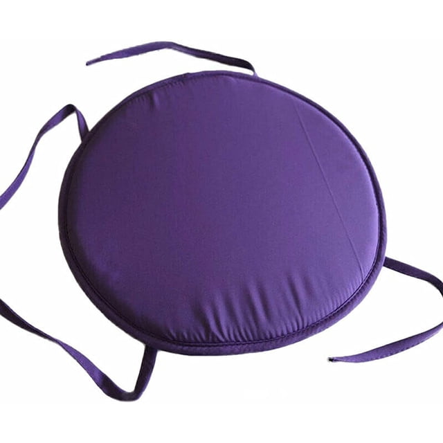 Generic Coussin de Sol Rond Extérieur/intérieur, Coussins de Chaise Ronds 15 Pouces avec Attaches, Coussin de Siège Rond pour Hamac Chaise Balançoire Coussin de Méditation (F)