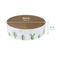 thumbnail image 2 of Kitty City Corrugated Cardboard Cacti Print Oval Cat Scratching Pad Bed, Multicolored, One Size, 2 of 7