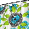 thumbnail image 3 of Pioneer Flower Floral Print Pattern Shower Curtain 72"x84", Bathroom Decorative Shower Curtain Set with 12 Hooks, Waterproof Washable, 3 of 6