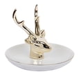 thumbnail image 2 of Baratijas de Cerámica Coleccionables Bandeja para Soporte para Joyas Flamingo cornamenta oro, 2 of 8