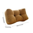 thumbnail image 3 of Lumbar Support Pillow for Office Chair and Car, Memory Foam Back Cushion for Lower Back Pain Relief and Posture Correction ( Brown ), 3 of 6