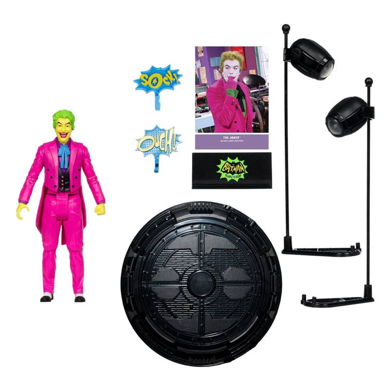 DC Batman 66 Joker Black Light Gold Label 6-In Figure EE Ex