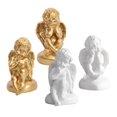 thumbnail image 1 of 4x Résine Européenne Blanche Adorable Statue Angel Décoration de Bureau Objet de Collection, 1 of 8