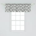 thumbnail image 2 of Motorcycle Window Valance, Retro Motorcycle Drawings of Old-Fashioned and Modern on White Background, Curtain Valance for Kitchen Bedroom with Rod Pocket, 54" X 18", Grey White Black, by Ambesonne, 2 of 3