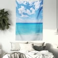 thumbnail image 3 of Ocean Decor Wall Hanging Tapestry, Surreal Tropical Seascape with Dreamy Sea and Bright Sky Paradise Coast Hawaiian Art, Bedroom Living Room Dorm Accessories, 40 X 60 Inches, by Ambesonne, 3 of 5