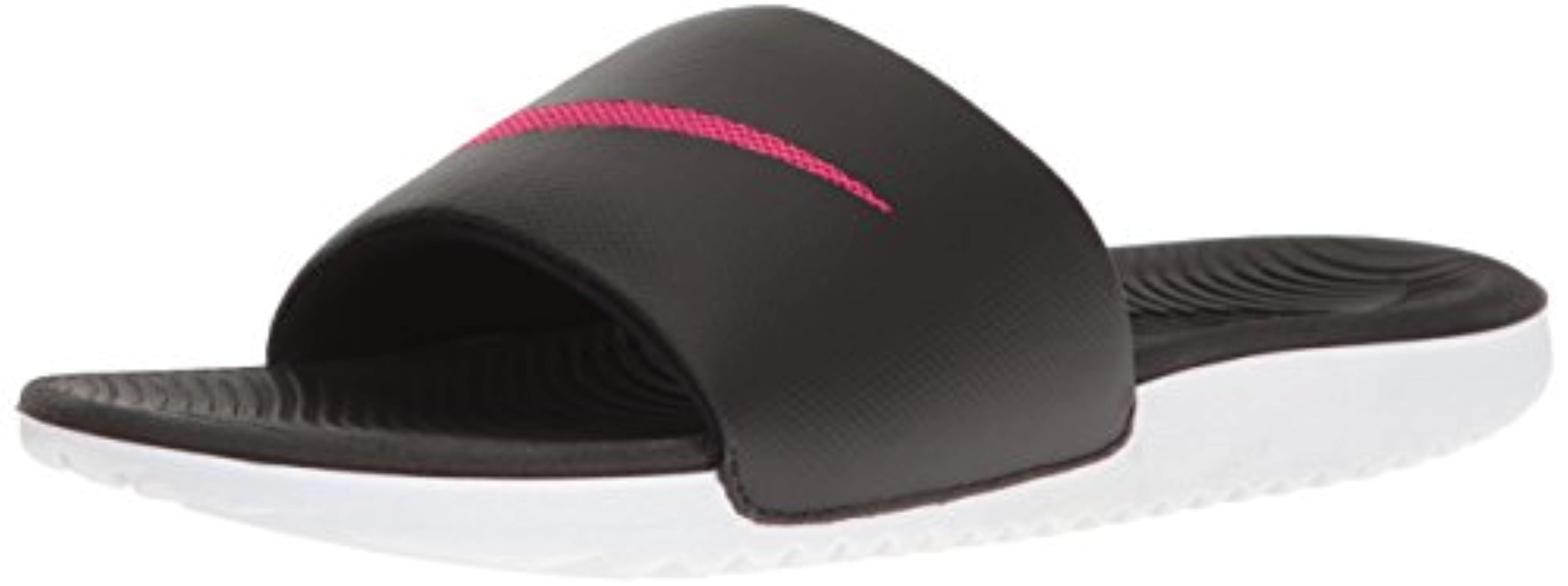 Kawa Slide Sandal, Black/Vivid Pink 