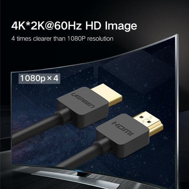 UGREEN 4K Cable Slim HDMI to HDMI 2.0 Cable for PS4 Apple TV Splitter Switch Box 60Hz Audio Video Cabo Cord Cable HDMI 2.0 - Walmart.com