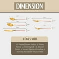 thumbnail image 4 of 20-Piece Utensil Set - Ultimate Cooking Convenience, Complete Your Kitchen (Blush Pink and Matte Gold), 4 of 7