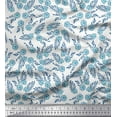thumbnail image 1 of Soimoi Poly Georgette Fabric Leaves & Floral Block Decor Fabric Printed Yard 52 Inch Wide, 1 of 3