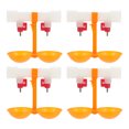 thumbnail image 1 of 10pcs Poultry Water Drinking Cups Chicken Nipples Waterer Double Hanging Cup, 1 of 8