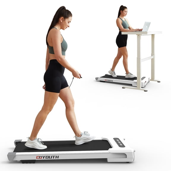 GOYOUTH Under Desk Treadmill Electric Walking Jogging Exercise Machine for Home/Office Use