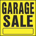 thumbnail image 1 of Hy-Ko Produits YP-3 11 x 11 Po Enseigne de Vente de Garage, 1 of 3