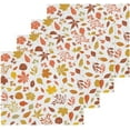 thumbnail image 2 of SKYSONIC Autumn Maple Leaf Washcloths Set of 2, Highly Absorbent Soft Cotton Fingertip Towels for Bathroom, Kitchen, Gym, Spa, Home Decor, 12 x 12 Inch, 2 of 7