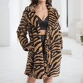 thumbnail image 4 of Gibobby Pantalones de invierno para mujeres Chaqueta de abrigo con solapa Abrigo suelto de longitud media para mujer(Amarillo,XG), 4 of 5