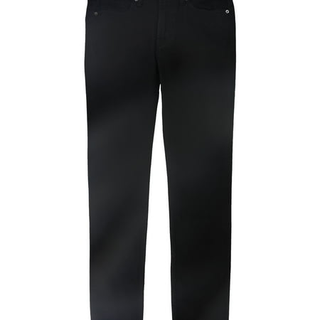 DSTLD Mens Solid Skinny Fit Jeans Black 30W x 30L