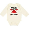 thumbnail image 3 of Inktastic Nana Loves Me Grandson Boys or Girls Long Sleeve Baby Bodysuit, 3 of 5